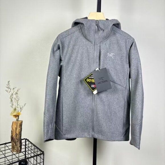 Arc'teryx Grey Softshell Hooded Jacket